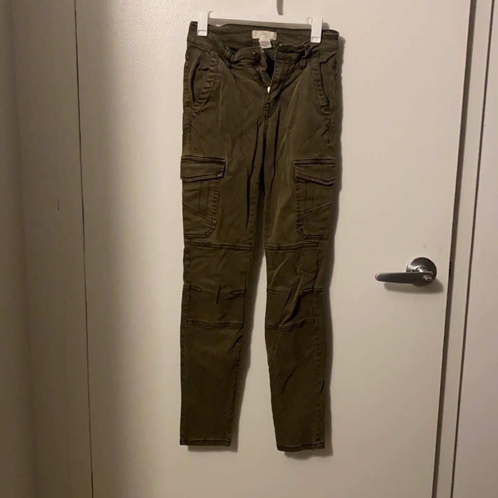 H&M Green Cargo Pants Size 0